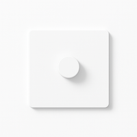 Variateur en acier blanc mat bords arrondis