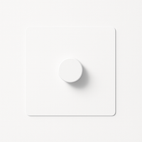 Variateur en acier blanc mat bords arrondis