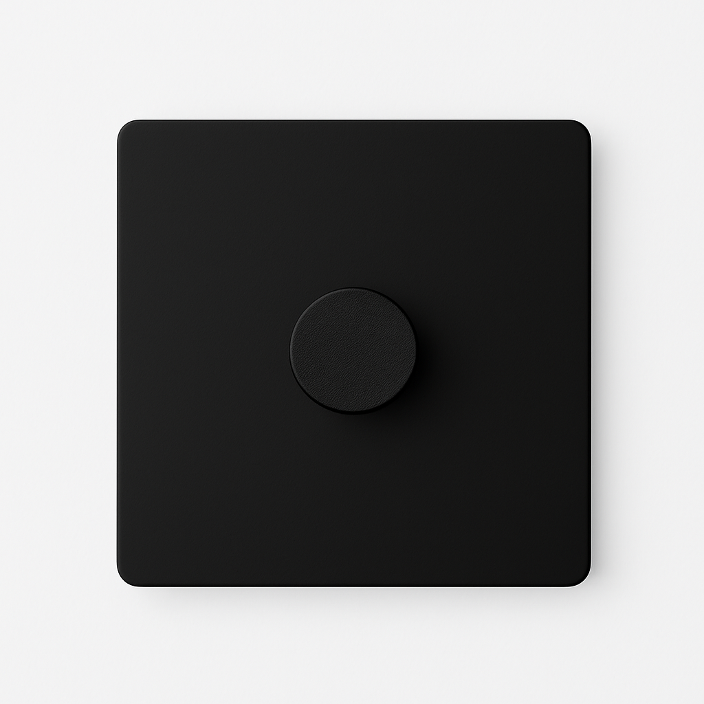 Variateur en acier noir mat