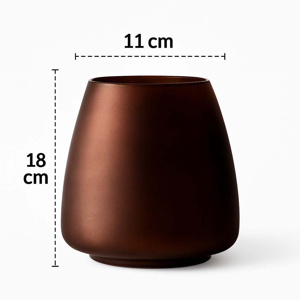 vase en verre dépoli nordique pour fleurs et décoration - vue 7 sur 11
