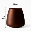 vase en verre dépoli nordique pour fleurs et décoration