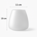 vase en verre dépoli nordique pour fleurs et décoration
