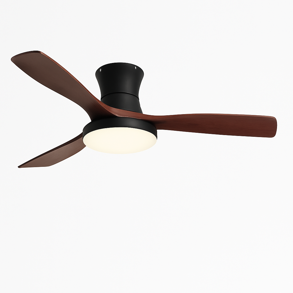 ventilateur de plafond américain léger avec lumière et contrôle électrique