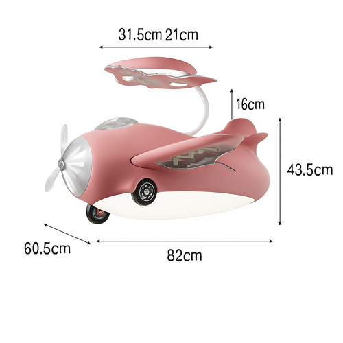 ventilateur de plafond avec led pour chambre enfant et aire de jeux - vue 9 sur 9