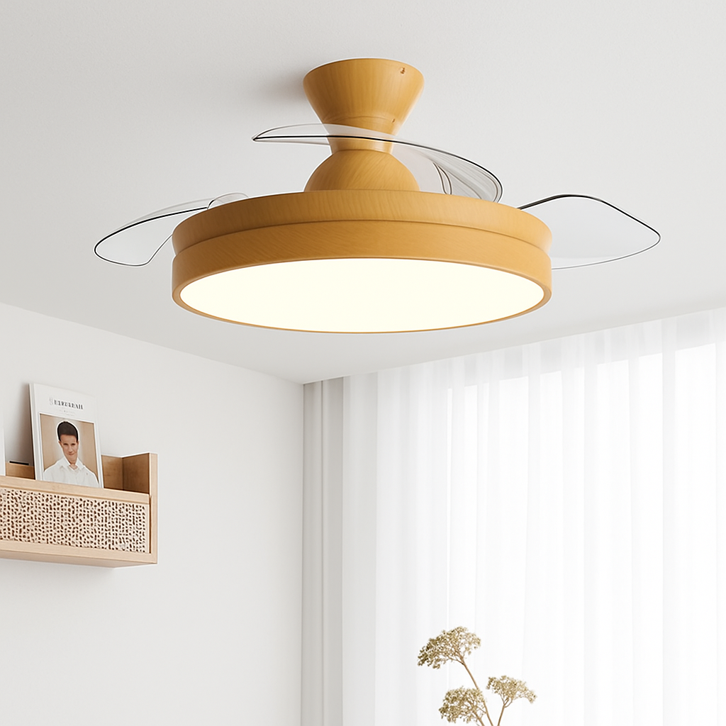 ventilateur de plafond avec lumière et contrôle caché moteur dc - vue 12 sur 12