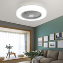 ventilateur de plafond avec télécommande dimmable et lumière LED minimaliste