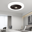 ventilateur de plafond avec télécommande dimmable et lumière LED minimaliste