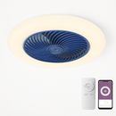 ventilateur de plafond avec télécommande dimmable et lumière LED minimaliste