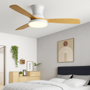 ventilateur de plafond bas avec lumière led et contrôle électrique