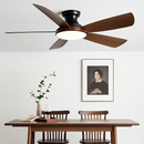 ventilateur de plafond bas moderne avec lumière led et télécommande dc