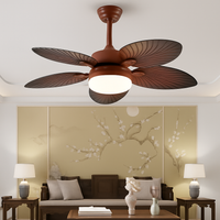 ventilateur de plafond industriel avec lampe japonaise rétro