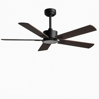 ventilateur de plafond industriel rétro sans lampe avec télécommande