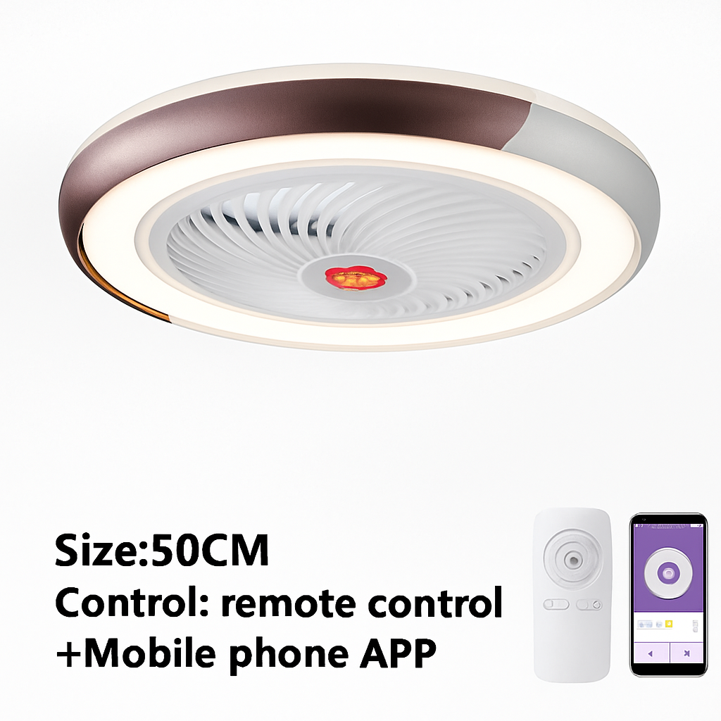 ventilateur de plafond intelligent bluetooth avec lumière télécommande - vue 16 sur 16