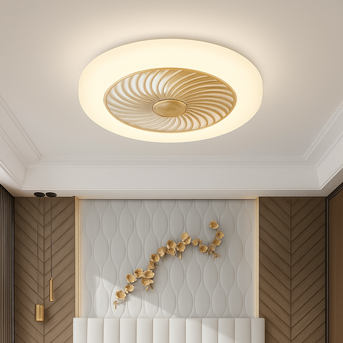 ventilateur de plafond intelligent bluetooth avec lumière télécommande - vue 4 sur 16