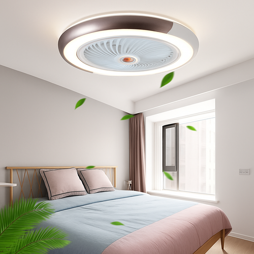 ventilateur de plafond intelligent bluetooth avec lumière télécommande - vue 7 sur 16