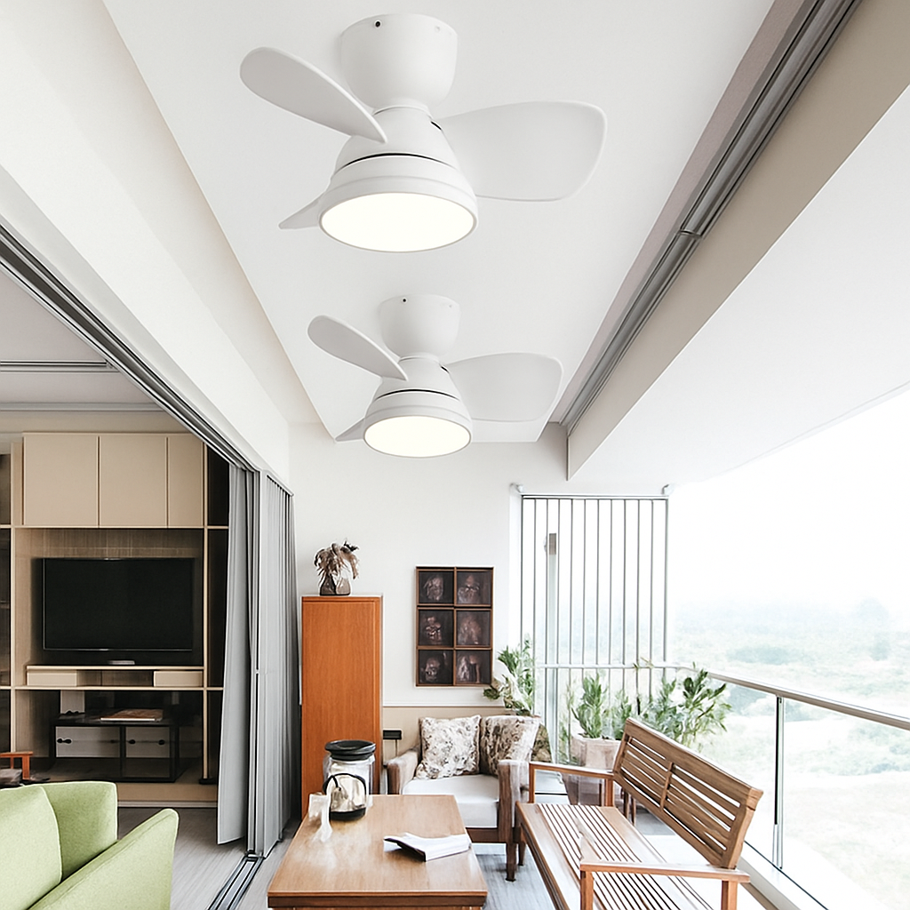 ventilateur de plafond led avec télécommande - vue 4 sur 9