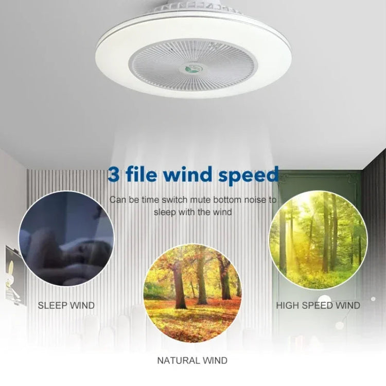 ventilateur de plafond led invisible avec télécommande moderne