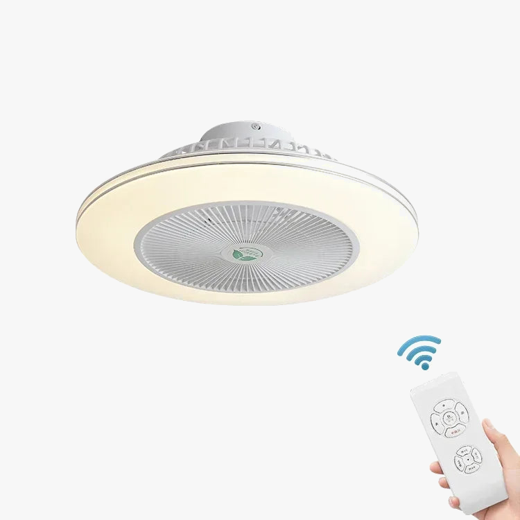 ventilateur de plafond led invisible avec télécommande moderne