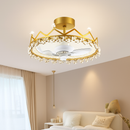 ventilateur de plafond led moderne avec télécommande et éclairage décoratif