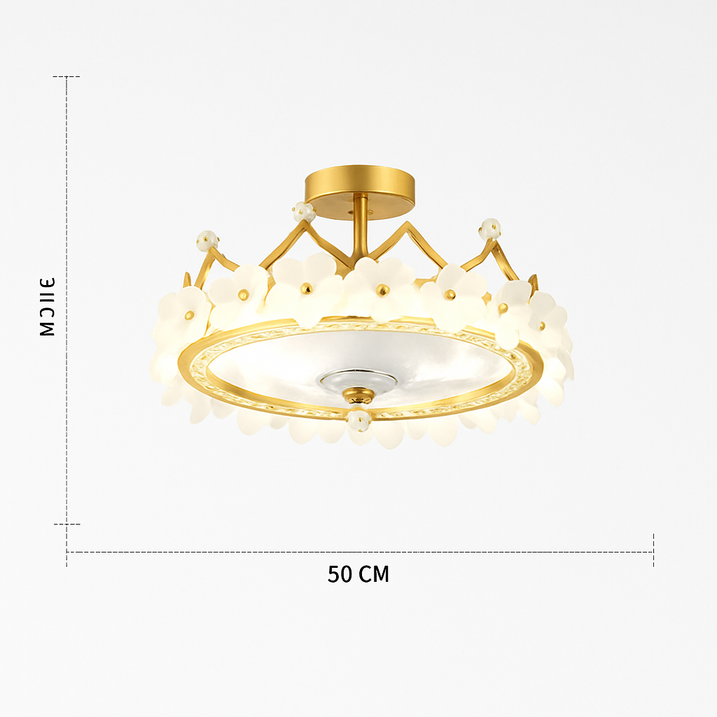 ventilateur de plafond led moderne avec télécommande et éclairage décoratif - vue 8 sur 9