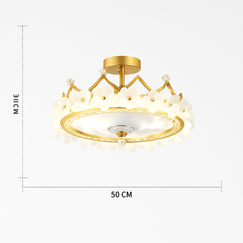 ventilateur de plafond led moderne avec télécommande et éclairage décoratif - vue 9 sur 9