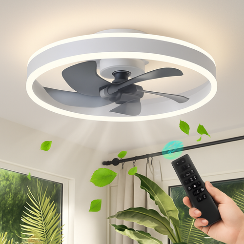 ventilateur de plafond led moderne télécommandé à 6 vitesses
