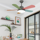 ventilateur de plafond led moderne télécommande intelligente trois couleurs