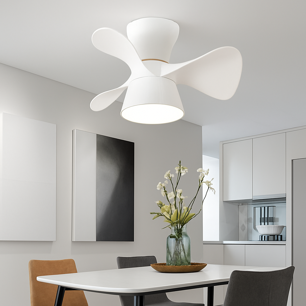 ventilateur de plafond lumineux avec télécommande et 6 vitesses - vue 4 sur 12