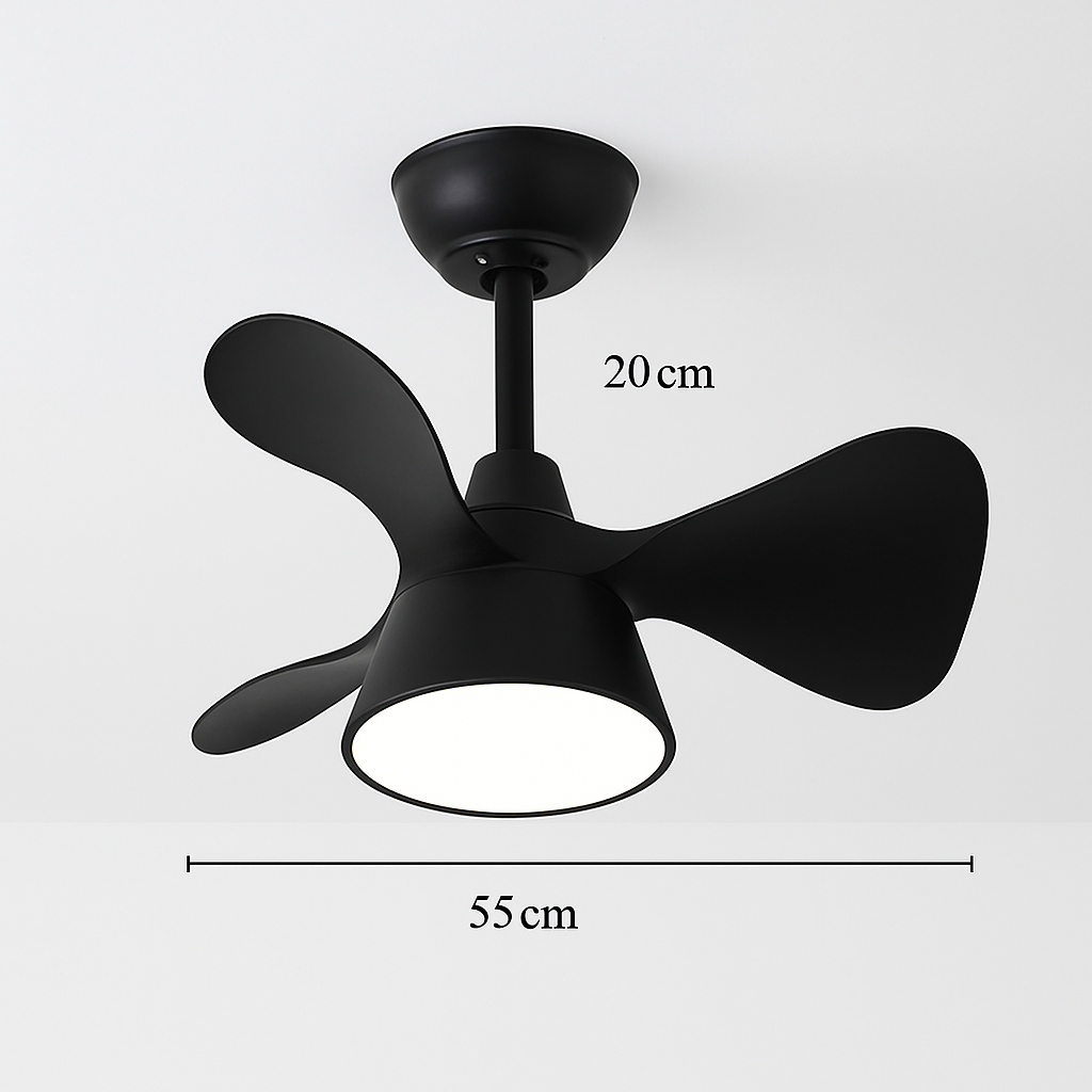 ventilateur de plafond lumineux avec télécommande et 6 vitesses