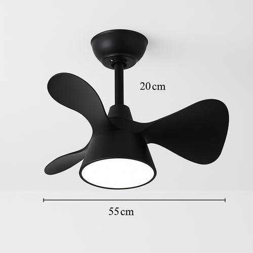 ventilateur de plafond lumineux avec télécommande et 6 vitesses