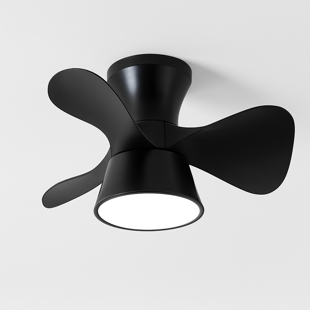 ventilateur de plafond lumineux avec télécommande et 6 vitesses