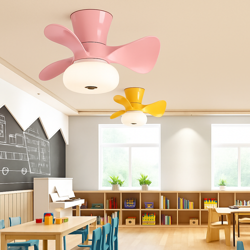 ventilateur de plafond lumineux pour espace commercial - vue 4 sur 17