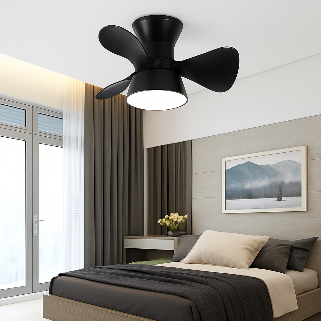 ventilateur de plafond lumineux pour espace commercial - vue 6 sur 17