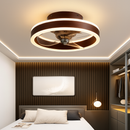 ventilateur de plafond minimaliste avec lumière cristal led télécommande