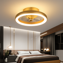 ventilateur de plafond minimaliste avec lumière cristal led télécommande