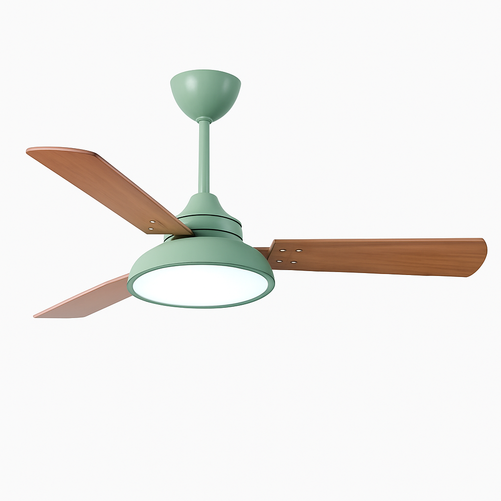 ventilateur de plafond moderne avec lumière et télécommande