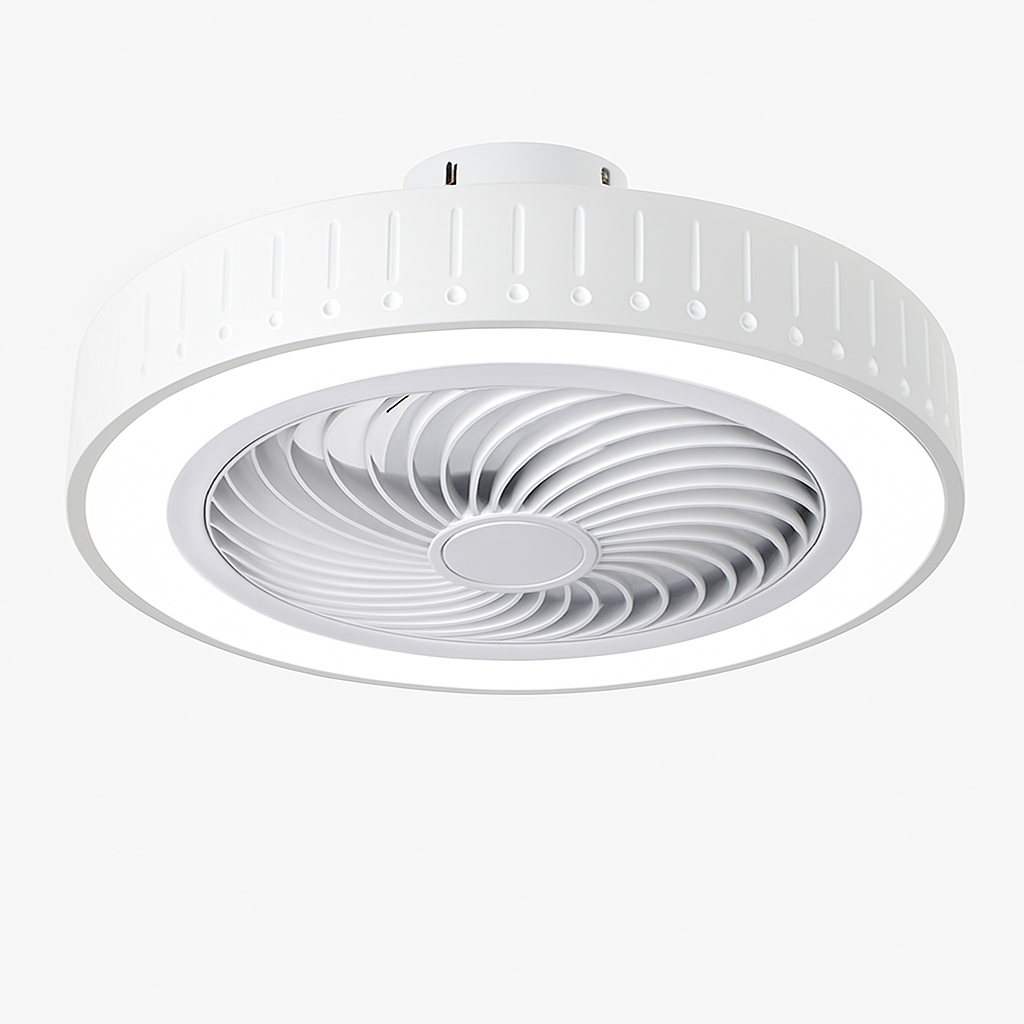 ventilateur de plafond moderne avec lumière led et télécommande