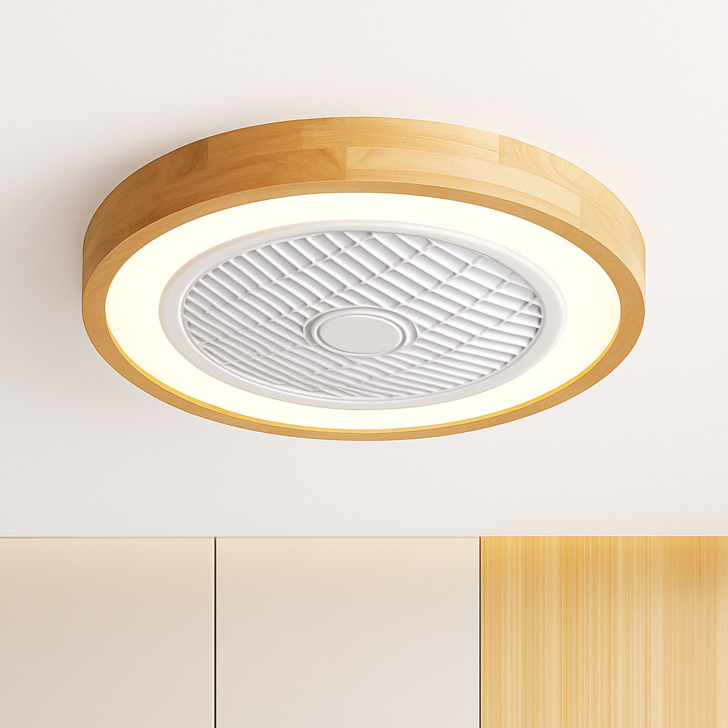ventilateur de plafond moderne avec lumière télécommandé design élégant