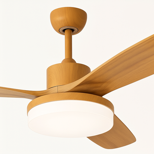 ventilateur de plafond moderne avec lumière télécommande et led modifiable - vue 6 sur 12