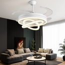 ventilateur de plafond moderne 	 avec lumières led télécommande rechargeable