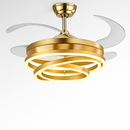 ventilateur de plafond moderne 	 avec lumières led télécommande rechargeable