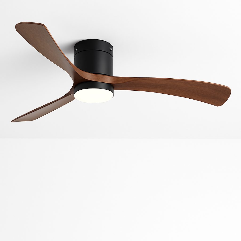 ventilateur de plafond moderne avec télécommande et lumières intégrées - vue 1 sur 12