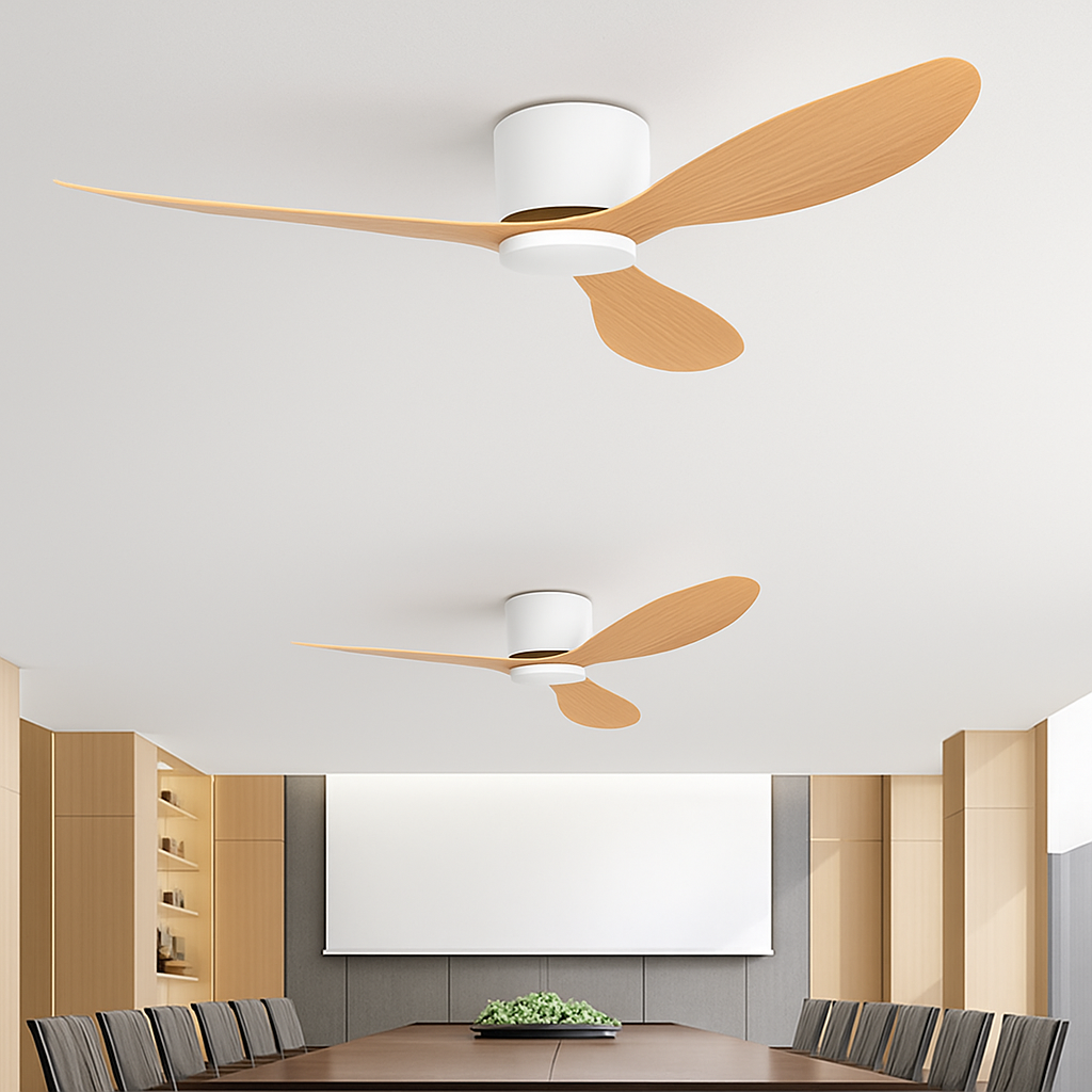 ventilateur de plafond moderne avec télécommande sans lumière - vue 4 sur 8
