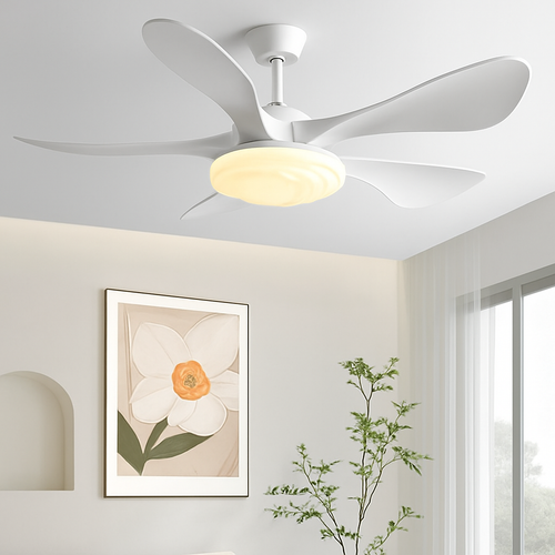 ventilateur de plafond moderne led avec lampe muet pour salon et restaurant - vue 3 sur 11