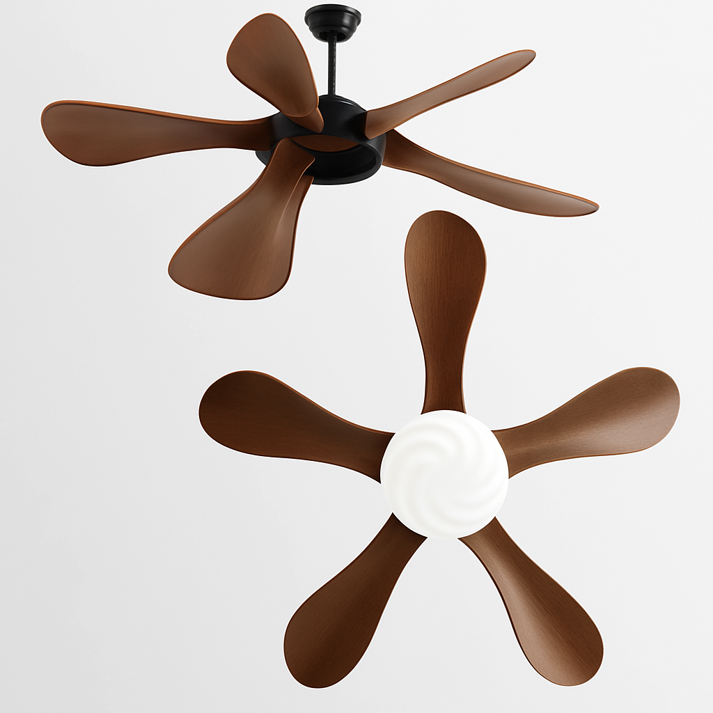 ventilateur de plafond moderne led avec lampe muet pour salon et restaurant - vue 4 sur 11