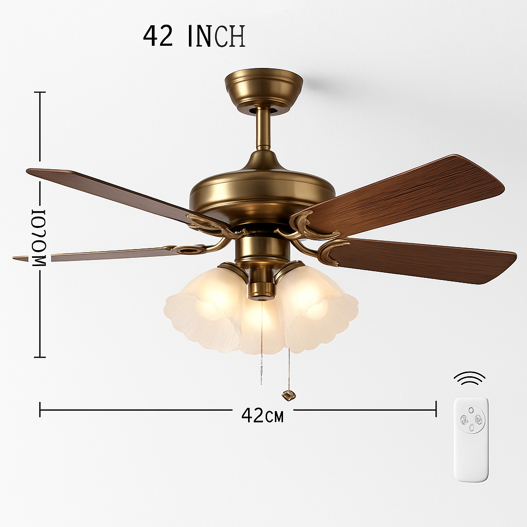 ventilateur de plafond moderne led intelligent avec 4 pales rétractables - vue 14 sur 18
