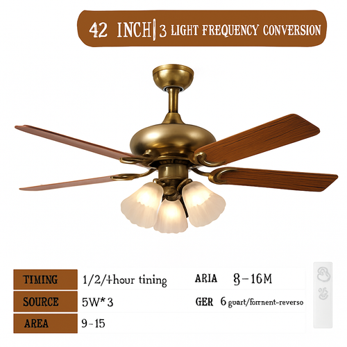 ventilateur de plafond moderne led intelligent avec 4 pales rétractables - vue 15 sur 18