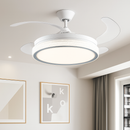 ventilateur de plafond moderne led intelligent avec 4 pales rétractables