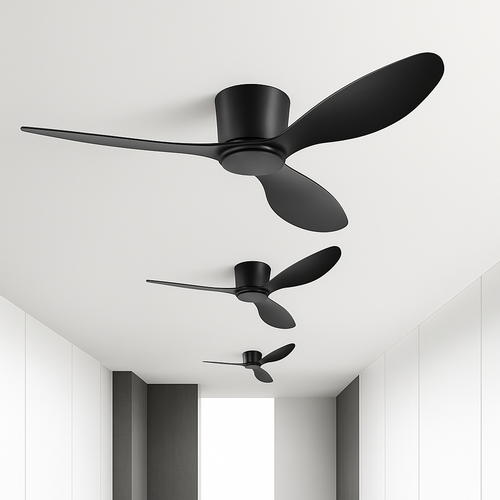 ventilateur de plafond moderne à led télécommande 6 vitesses éclairage intégré - vue 2 sur 17