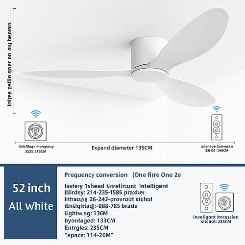 ventilateur de plafond moderne à led télécommande 6 vitesses éclairage intégré - vue 11 sur 17